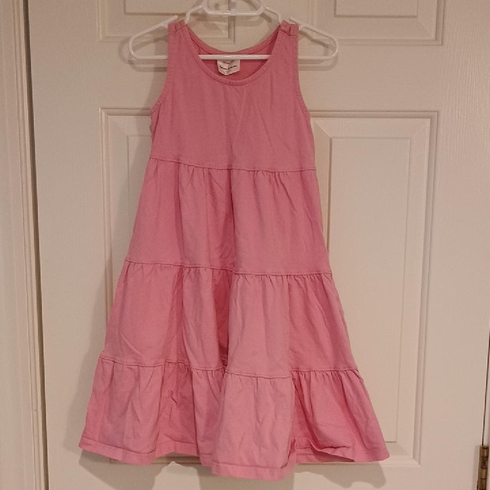 Hanna Andersson Pink Tiered Cotton Sundress